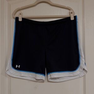 Under Armour Black Blue and White HeatGear Mesh Shorts​